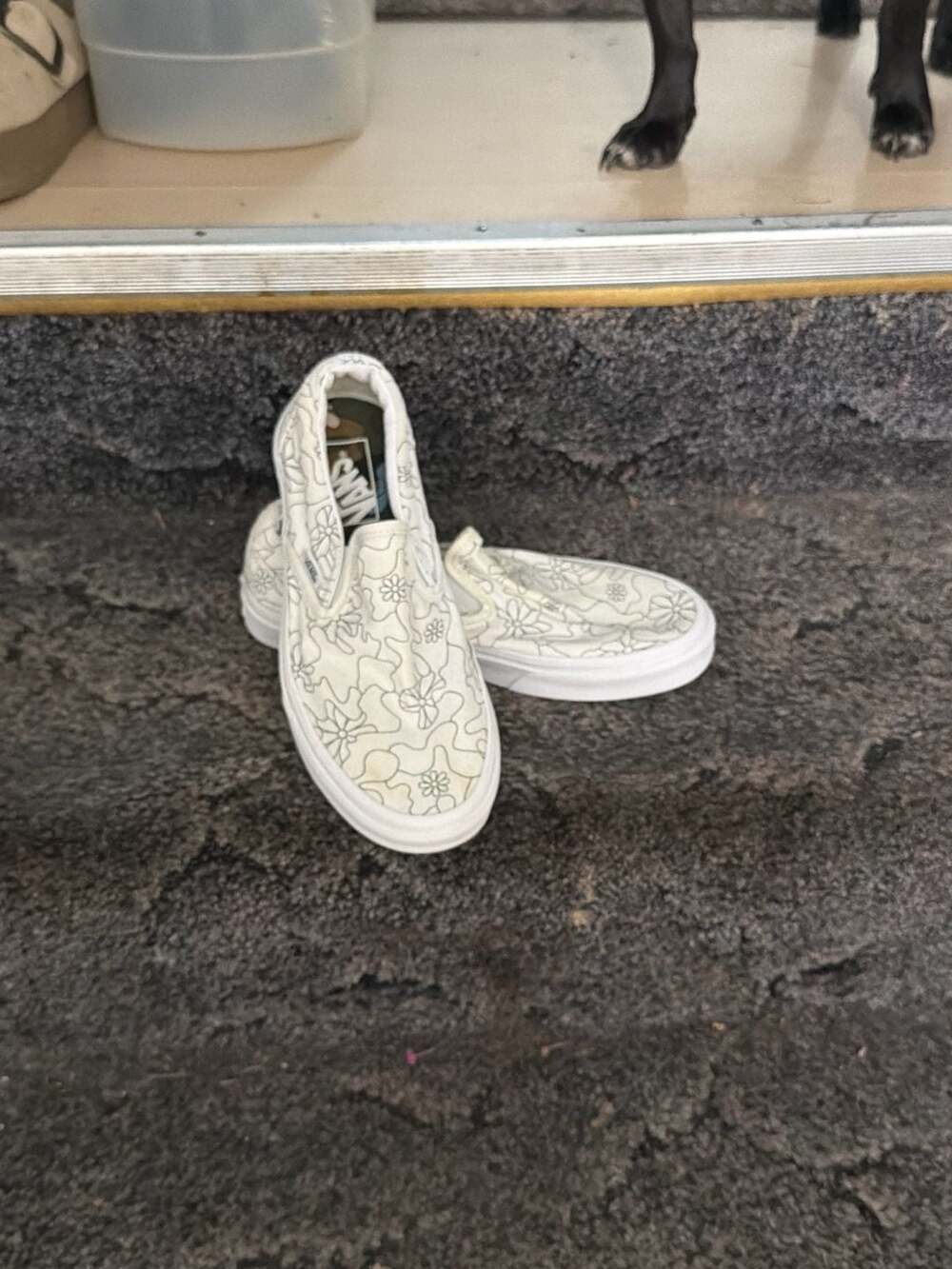Vans Classic Slip-On Trippy Floral Marshmallow Shoes